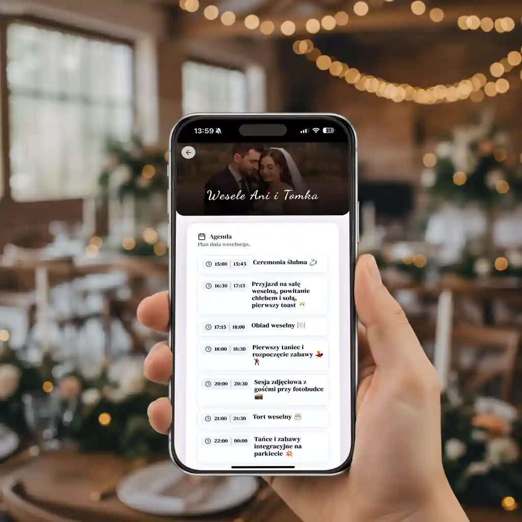Harmonogram wesela w aplikacji – plan krok po kroku