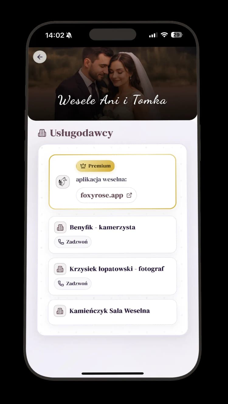Powiadomienia w aplikacji Foxyrose
